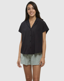 Tentree Women's Harding Shirt - Meteorite Black