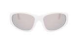 Dragon The Box 2 2.0 LL Sunglasses - Shinny White/Lumalens Silver Mirror