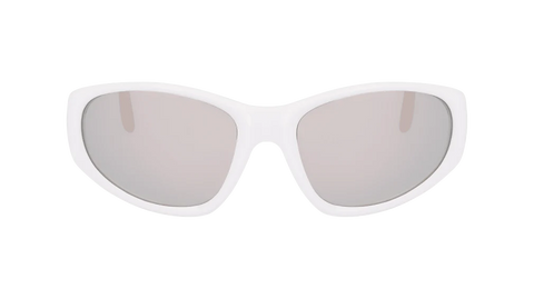 Dragon The Box 2 2.0 LL Sunglasses - Shinny White/Lumalens Silver Mirror