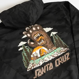 Santa Cruz Mens Screaming Grizzly Hoodie - Black Camo