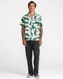 RVCA Mens TJP All Over Short Sleeve Shirt - Ceramic
