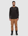 Tentree Mens Baker TreeBlend Classic Longsleeve - Meteorite Black