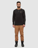 Tentree Mens Baker TreeBlend Classic Longsleeve - Meteorite Black