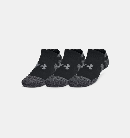 Under Armour Unisex UA Performance Tech Pro 3-Pack Socks - Black/Castlerock