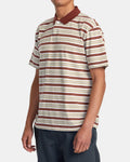RVCA Mens Uptown Stripe Polo Short Sleeve Polo Shirt
