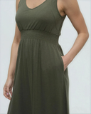 Tentree Women's Hemlock Dress - Deep Olive