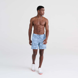 Saxx Mens Betawave 7" Swim Shorts -  West Coast - Chambray