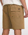 RVCA Mens Escape Elastic Shorts - Camel