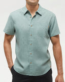 Tentree Mens Mancos Shirt -Oasis / Small Tree / Deep Olive