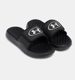 Under Armour Women's UA Ignite Pro 8 Slides - Black / Galaxy Black / White - 001