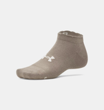 Under Armour Unisex UA Essential 6-Pack Socks - Taupe Dusk / Stone - 200