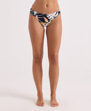 Volcom Women's Distant Tropic Hipster Bikini Bottoms - Black Multi