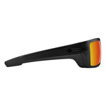 Spy Rebar Sunglasses - Matte Black - Happy Bronze with Red Mirror + ANSI