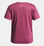 Under Armour Girls' UA Tech™ Varsity Graphic Short Sleeve - Fuchsia Dusk / Super Pink - 659