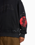 RVCA Mens Tiger Sun Rvca Hoodie - Black