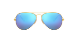 Ray-Ban Aviator Large Metal Sunglasses - Matte Arista W/ Gray Blue Mirror