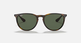 Ray-Ban Erika Sunglasses - Light Havana W/ G-15 Green