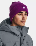 Under Armour Men's UA Halftime Cuff Beanie - Mystic Magenta / White - 573