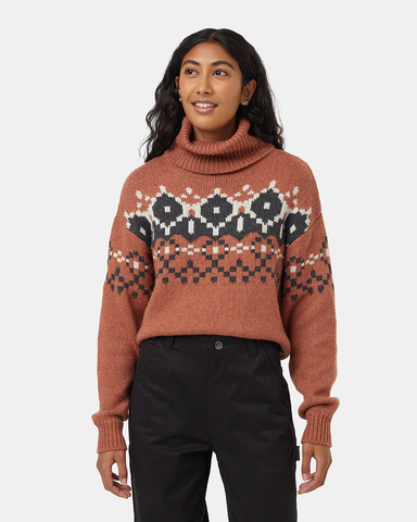 Tentree Women's Highline Intarsia Turtleneck Sweater