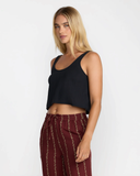 RVCA Womens New Yume Tank Top - Black