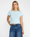 RVCA Womens Forever Tee - Crystal Blue