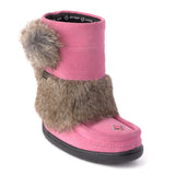 Manitobah Kid's Waterproof Faux Fur Snowy Owlet Mukluk - Wild Rose