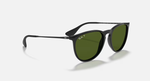 Ray-Ban Erika Sunglasses - Black W/ G-15 Green Polar