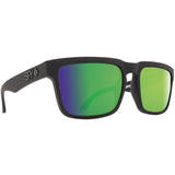 Spy Helm Sunglasses - Black Matte - Happy Bronze Polar with Green Spectra
