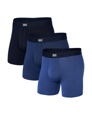 Saxx Daytripper (3 Pack) - Sport Blue Heather/Blueberry/Maritime