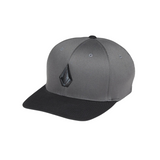 Volcom Men's Full Stone Flexfit Hat - Asphalt Black