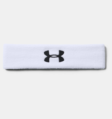 Under Armour Men's UA Performance Headband - White / Black - 100