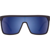 Spy Flynn Sunglasses - Soft Matte Black - Happy Bronze with Dark Blue Spectra Mirror