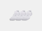 Under Armour Unisex UA Performance Tech Pro 3-Pack Socks - White / Body Gray - 100