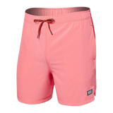 Saxx Mens Oh Buoy Stretch Volley 5" Swim Short - Flamingo