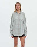 Tentree Womens West End Oversized Fit Collared Shirt - Oasis Cottage Plaid