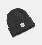 Under Armour Women's UA Halftime Cuff Beanie -Black / Pewter / Ghost Gray - 001