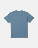 RVCA Mens Midweight Label Short Sleeve Tee - Vintage Navy