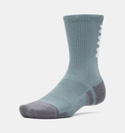 Under Armour Unisex UA Performance Tech Pro Crew Sock Socks - Jasper Blue / White - 587