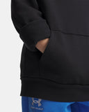 Under Armour Boys' Rival Fleece Hoodie - Black / White - 001