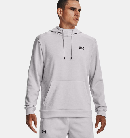 Under Armour Men's Armour Fleece Twist Hoodie - Halo Gray / White / Black - 014