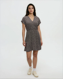 Tentree Women's Kits Dress - Meteorite Black Scattered Dot