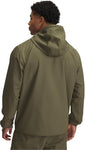 Under Armour Men's UA Rival Woven Windbreaker - Marine OD Green / Black - 390