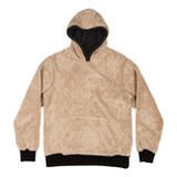 RDS Mens Faux Fur Lining Hoodie - Black