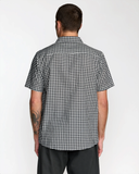 RVCA Mens Overspray Short Sleeve Shirt - Black/White