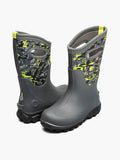 Bogs Kids' Classic Seamless Edgy Camo Insulated Winter Boots - Dark Gray Multi