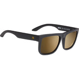 Spy Discord Low Bridge Fit Sunglasses - Soft Matte Black - Happy Bronze with Gold Spectra Mirror