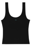 Huha Women's Sporty Crop Tank Mineral Tops - Black