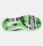 Under Armour Boys' GS UA Assert 10 Running Shoes - Mod Grey / Hyper Green - 012