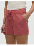 Tentree Women's Tencel Instow Regular Mid-Rise Pull-On Shorts - Rosewood
