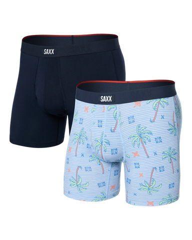 Saxx Vibe Xtra (2 Pack) Underwear - Palmtastic/Navy